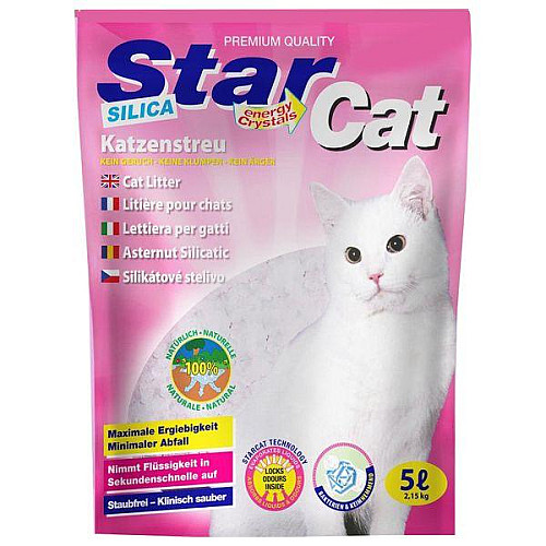 Силикагелевый наполнитель для кошачьего туалета Agros Trading StarCat 5 л