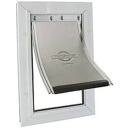 Дверця для котів і собак малих порід PetSafe Staywell Aluminium Small 329 х 502 мм Білий (5011569105865)