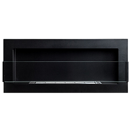 Біокамін GMT 900х400х120 BLACK MAT + СКЛО