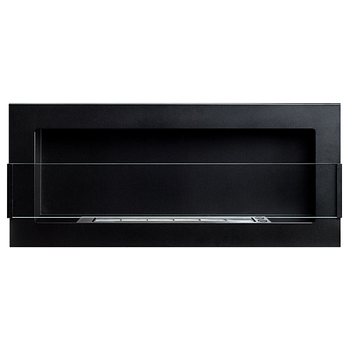 Биокамин GMT 900х400х120 BLACK MAT + СТЕКЛО