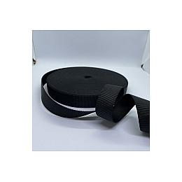 Стропа лента ременная Студия Комфорта полиамид нейлон 25мм Черный (1м)