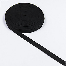 Стропа лента ременная Студия Комфорта полиамид нейлон 25мм Черный (1м)