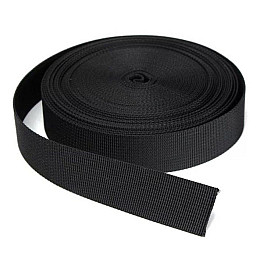 Стропа лента ременная Студия Комфорта полиамид нейлон 40мм Черный (1м)