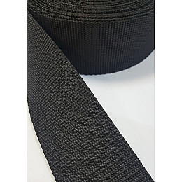 Стропа лента ременная Студия Комфорта Полипропилен 50мм Черный (1м)