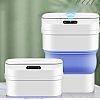 Розкладне відро для сміття RIAS ZSW-L11 з сенсорною кришкою 8L White (3_01529)