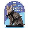 Шлея с поводоком для кошек Taotaopets 176602 120 см Черный (8915-35961)