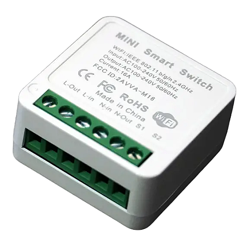 Умный беспроводной включатель RIAS M-16 Wi-Fi 220V 16A/3520W White (3_01781)