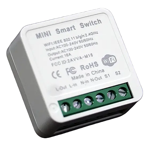 Умный беспроводной включатель RIAS M-16 Wi-Fi 220V 16A/3520W White (3_01781)