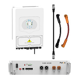 Комплект безперебійного живлення Deye 5 кВт /Pytes E-Box-48100R 5,12 кВт*ч/51.2В