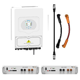 Комплект безперебійного живлення Deye 5 кВт /Pytes E-Box-48100R 2 шт 5,12 кВт*ч/51.2В