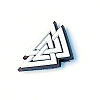 Шеврон (патч) на липучке Luxyart Валькнут 5 см белый (DB-005)