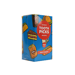 Зубочистки бамбуковые в индивидуальной бумажной упаковке One Chef 1000 шт