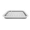 Сушарка для посуду RIAS розкладна силіконова White-Gray (3_01659)
