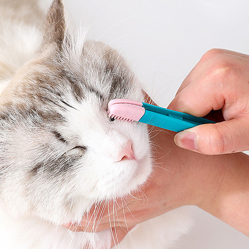 Силликоновая щетка Taotaopets 055530 для очистки глаз домашних животных