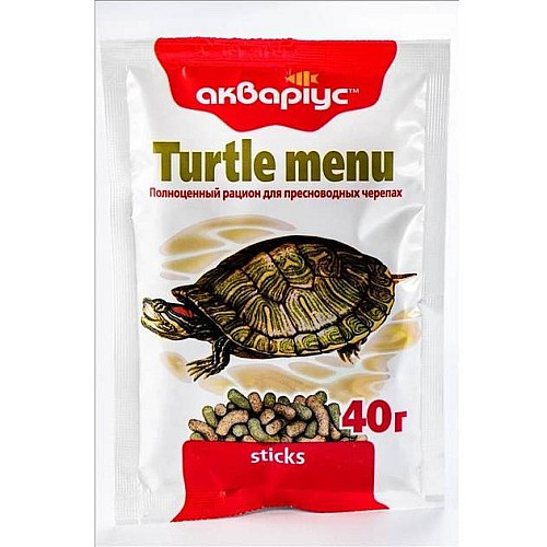 Корм Акваріус Меню для черепах палочки 40 г (4820079310017)