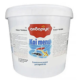 Корм Акваріус Кої меню чіпси для декоративних карпів 1,5 кг (4820079310710)