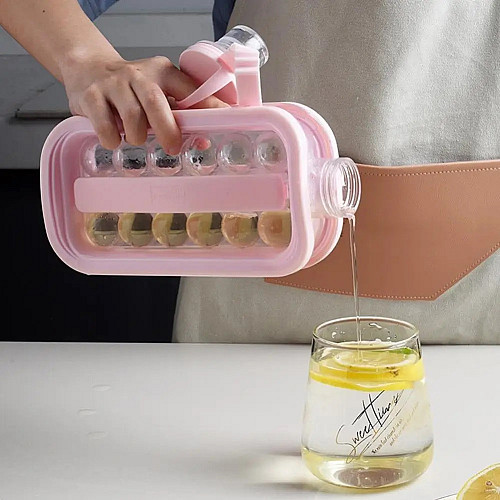 Форма для льда Wanhengda Ice Cube Tray силиконовая 11.5x21.5 см Pink (3_02755)