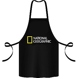 Фартук с принтом Арбуз National geographic 68 см Черный
