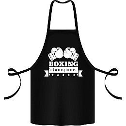 Фартук с принтом Арбуз Boxing champions 68 см Черный