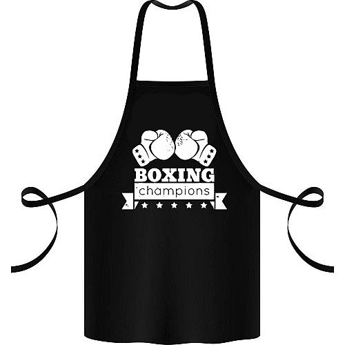 Фартук с принтом Арбуз Boxing champions 68 см Черный