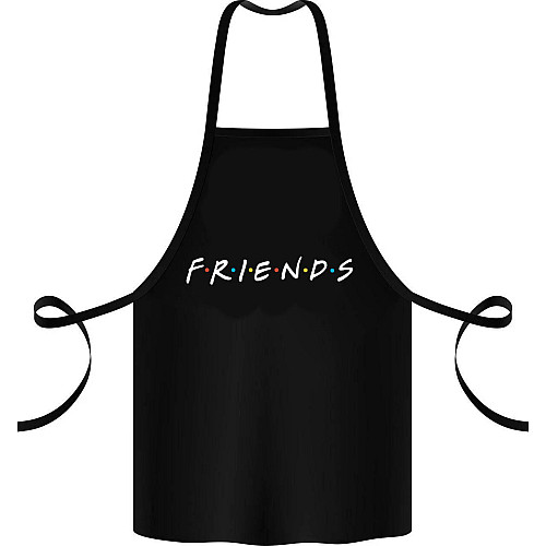 Фартук с принтом Арбуз Friends 68 см Черный