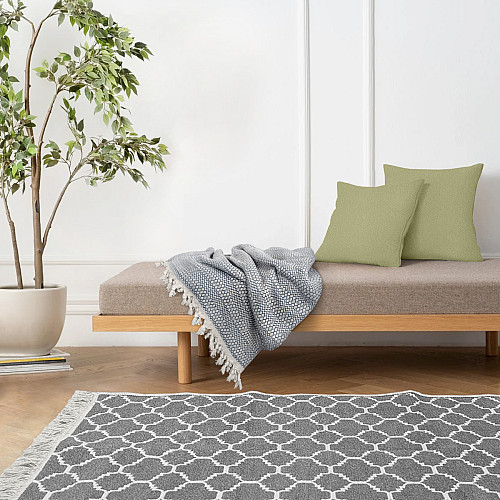 Ковер хлопковый Cosas ETHNIC CS1 120х180 см Серый
