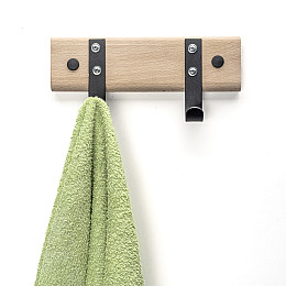 Вешалка настенная WESTERN HOUSE 24x10 см чёрная