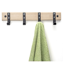 Вешалка настенная WESTERN HOUSE 47x10 см чёрная