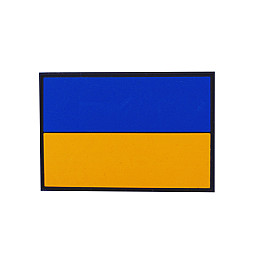 Шеврон (патч) на липучке Luxyart Флаг Украины 7,5*5 см (DB-017)