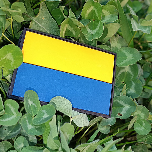 Шеврон (патч) на липучці Luxyart Флаг України 7,5*5 см (DB-017)