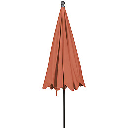 Великий пляжний парасолька з тефлоновим покриттям 180 см Livarno Теракотовий (100343334 terracotta)