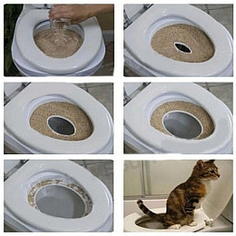Накладка на унитаз для котов Citi Kitty Cat Toilet Training 8631 White