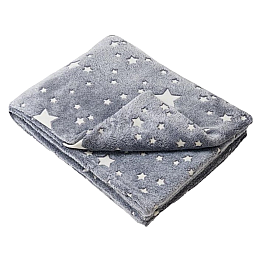 Плед дитячий світиться в темряві RIAS 160х125 см Grey (3_02806)