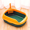 Туалет круглый для кошек Taotaopets 227701 40*29*13,5 cm Green с лопаткой