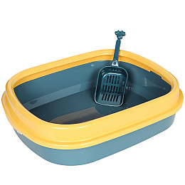 Туалет лоток для кошек Taotaopets 225501 46*38*13 см Indigo с лопаткой