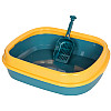 Туалет лоток для кошек Taotaopets 225501 46*38*13 см Indigo с лопаткой