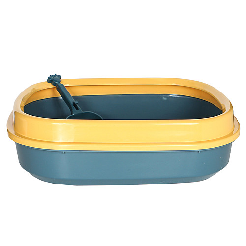 Туалет лоток для кошек с лопаткой Taotaopets 225501 46*38*13 см Синий (11051-62356)