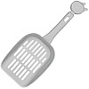 Совок для уборки за собакой кошкой Taotaopets 052204 Gray лопатка