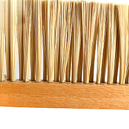 Щетка пасечная Lesko FS-007 с искусственной щетиной и деревянной ручкой 2 ряда