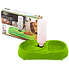 Кормушка для котов и собак Fine Pet Feeder с поилкой Green (3_03635)