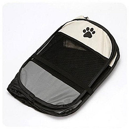 Манеж переносний вольєр розкладний Pethouse 114 см XXL для домашніх тварин Pet Time Сірий (PH114)