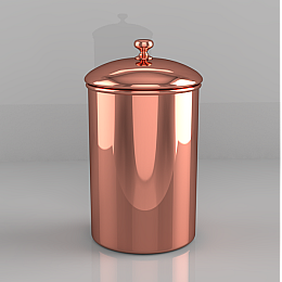 Емкость медная для хранения кофе, чая, специй ZH