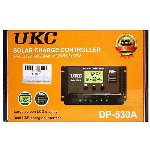 Контролер заряду сонячної батареї UKC DP-530A 8466 N