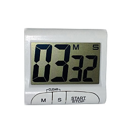 Таймер кухонний з дисплеєм Lux Electronic Timer D-016 Білий