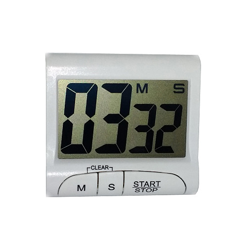 Таймер кухонний з дисплеєм Lux Electronic Timer D-016 Білий