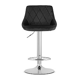 Барный стул LEOBERT KAST BLACK-CHROM (Aksamit)