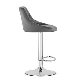 Барный стул LEOBERT KAST GREY-CHROM (Aksamit)