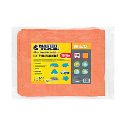 Тент MASTERTOOL 10х12 м 110 г/м² Orange (89-0012)