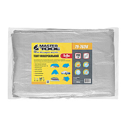 Тент MASTERTOOL 6х8 м 110 г/м² Silver (79-7608)