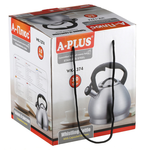 Чайник зі свистком A-PLUS 1374 3 л Steel